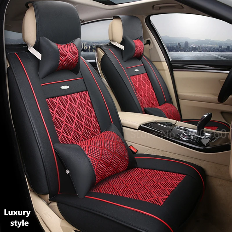 Breathable Leather car seat covers For Renault Koleos megane Scenic Nuolaguna latitude landscape auto accessories stickers