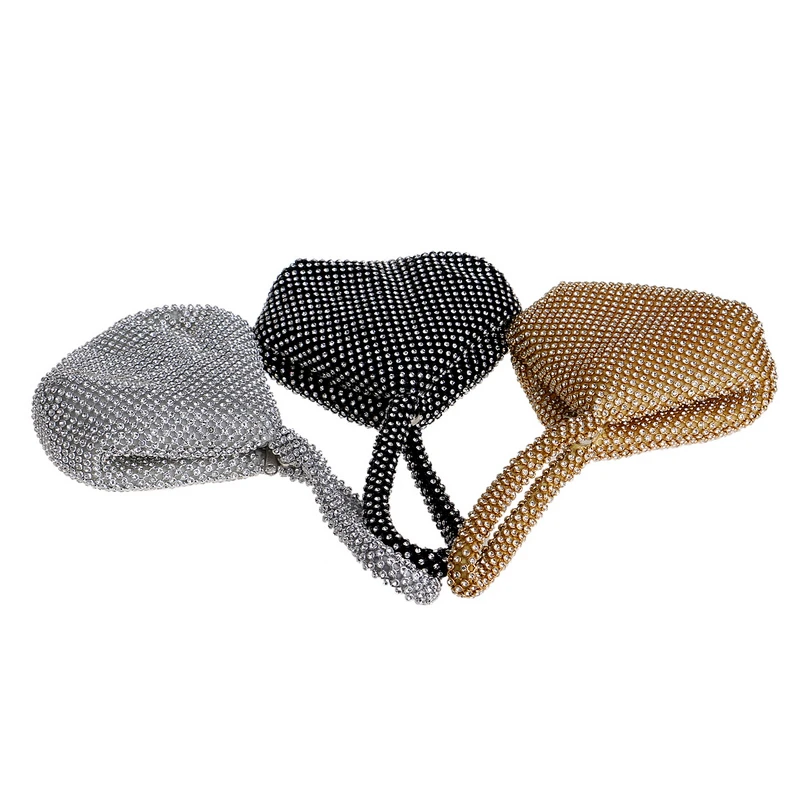SEKUSA-Bolsos de noche con cuentas suaves para mujer, cubierta de estilo abierto para dama, bolsos de dama de boda, monedero para regalo de Año