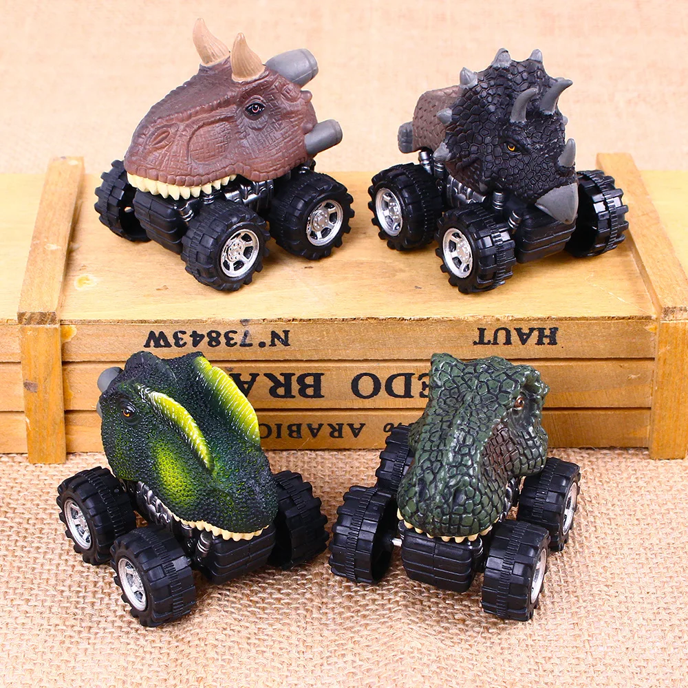 NEW Creative Mini Dinosaur Vehicle Wind Up Toy Cute Play Car Toy Great Christmas Halloween Gift for Kids