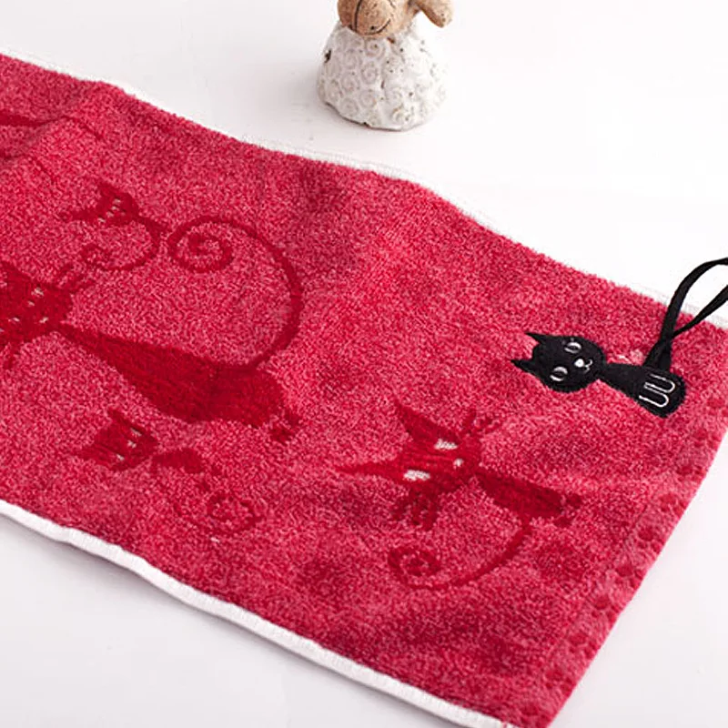 Drop Shipping YMQY Embroidery Bath Towel 100% cotton Soft Cartoon hook Bathroom Kitchen Towels toalha de banho adulto 70*140cm