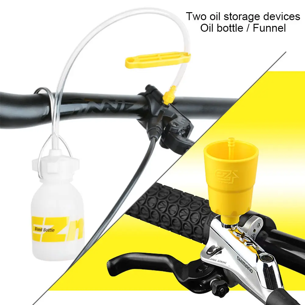 Hydraulic Mountain Bike Bicycle Disc Brake Mineral Oil Bleed Repair Tool Kit DY