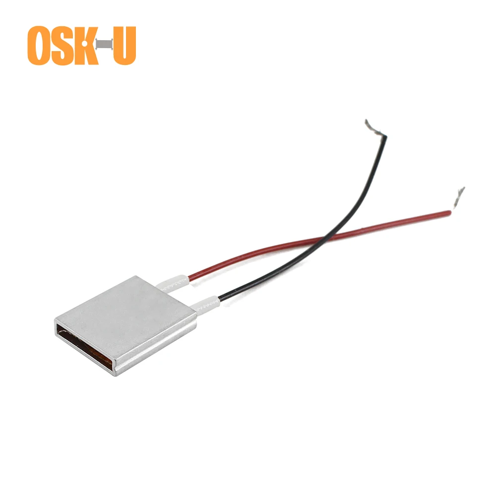 2PCS 12V Thermostat PTC Heating Element 70/50 Celsius Degree 20x15x5mm Constant Temperature PTC Electric Air Heater Plate