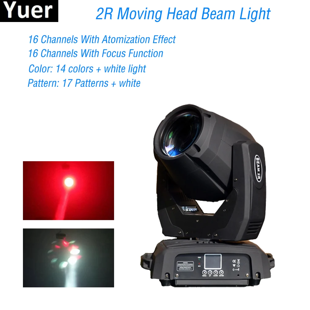 200W LED Stage Effect Lamp Beam Moving Head Light DMX512 Sound Activated 16/20 Channels For Disco KTV Club Party Night Lights