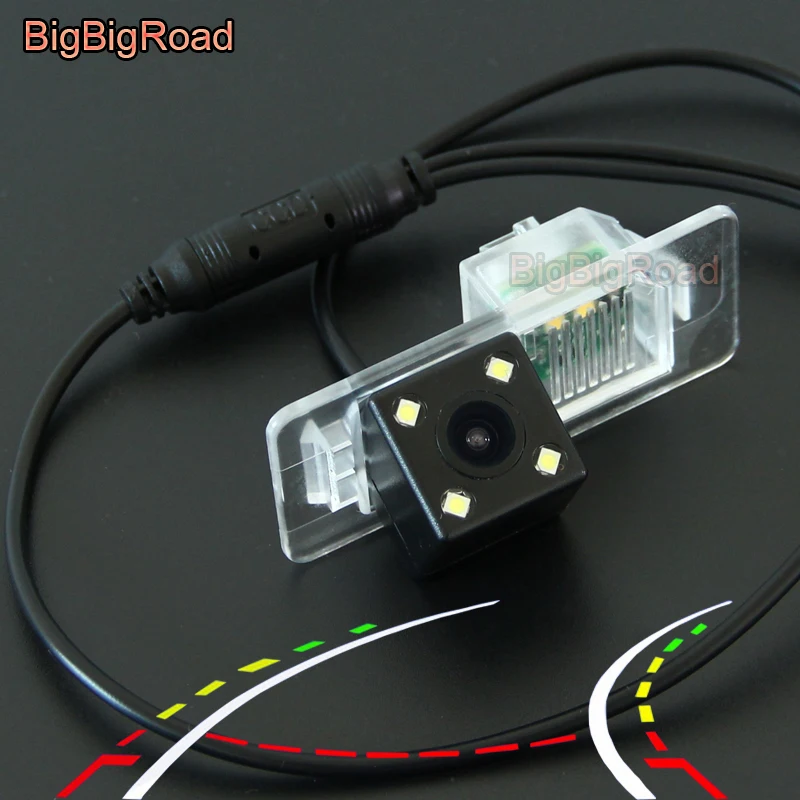 

BigBigRoad Car Intelligent Dynamic Trajectory Tracks Rear View CCD Camera For BMW 2 F22 F45 X5 X5M F15 4 F32 F33 F36 2014 2015