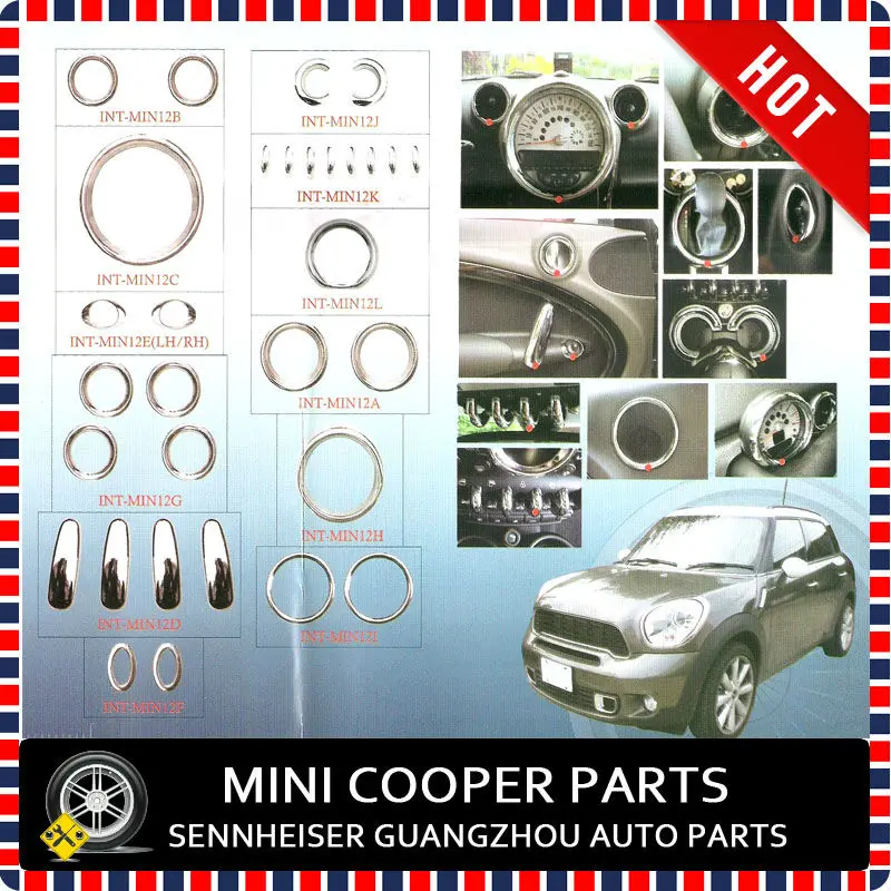 Brand New  x31 For BMW NEW MINI R60 COOPER COUNTRYMAN Chrome Interior completely trim cover n37 (Fits: Cooper Countryman)