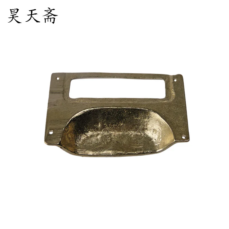 

[Haotian vegetarian] Chinese antique bronze sculpture copper drawer handles traditional classic HTD-115