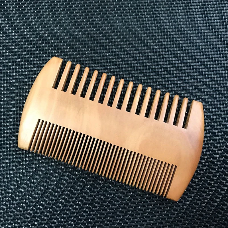 Wooden Beard Comb Anti Static Wood Pocket Comb with Fine Coarse Teeth For Beard Hair Mustaches Beard Hair Comb maquiagem