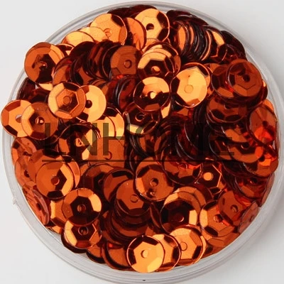 50g 5mm Cup Sequins for Craft Orange Round Loose Sequins Paillettes Children DIY Sewing Wedding DIY Accessories Spangles