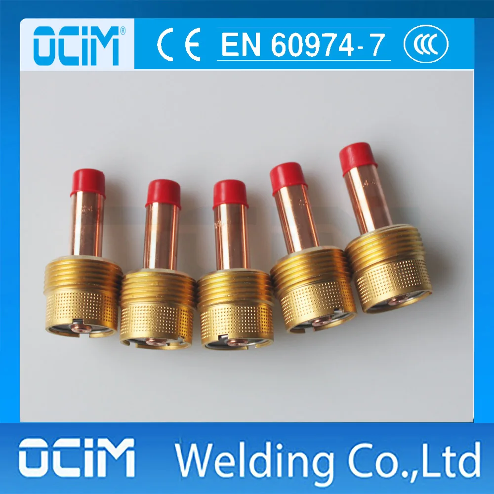 5PCS TIG Collet Body Jumbo Large Diameter Gas Lens Fit TIG Welding Torch WP 17 18 26 Series