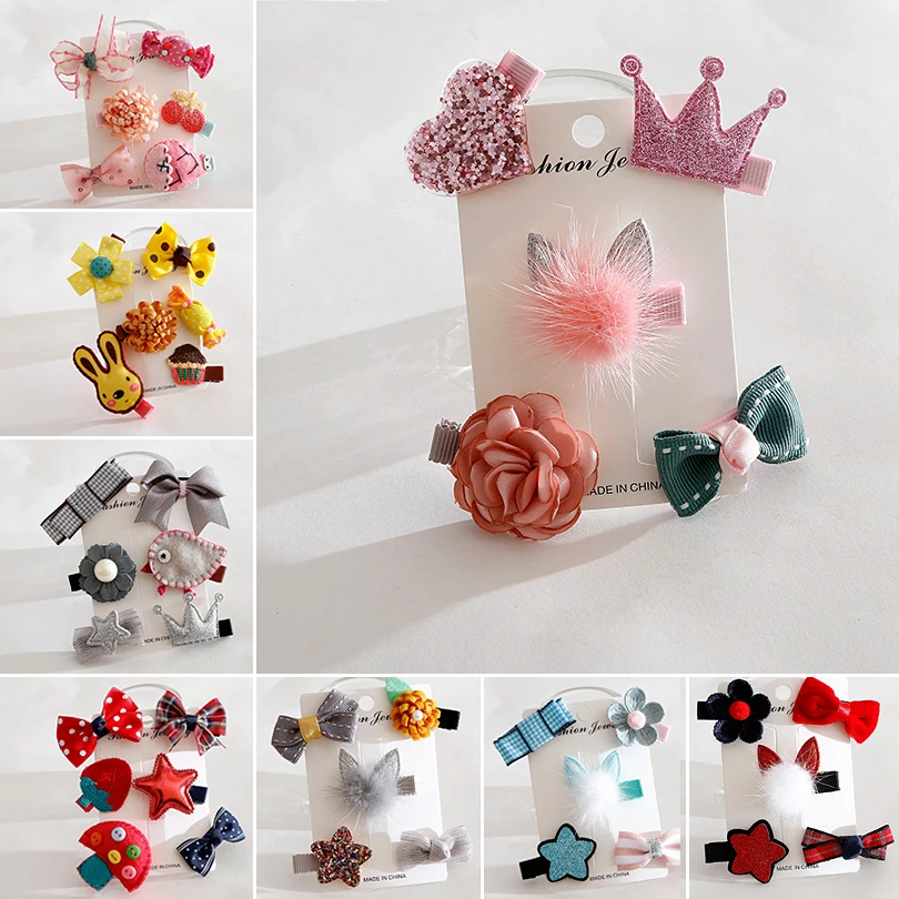 Winter New Dog Hair Barrettes Princess Pink Cute Cat Hair Bows Accessories For Small Medium Pet Animal Party Grooming  Yorkshire