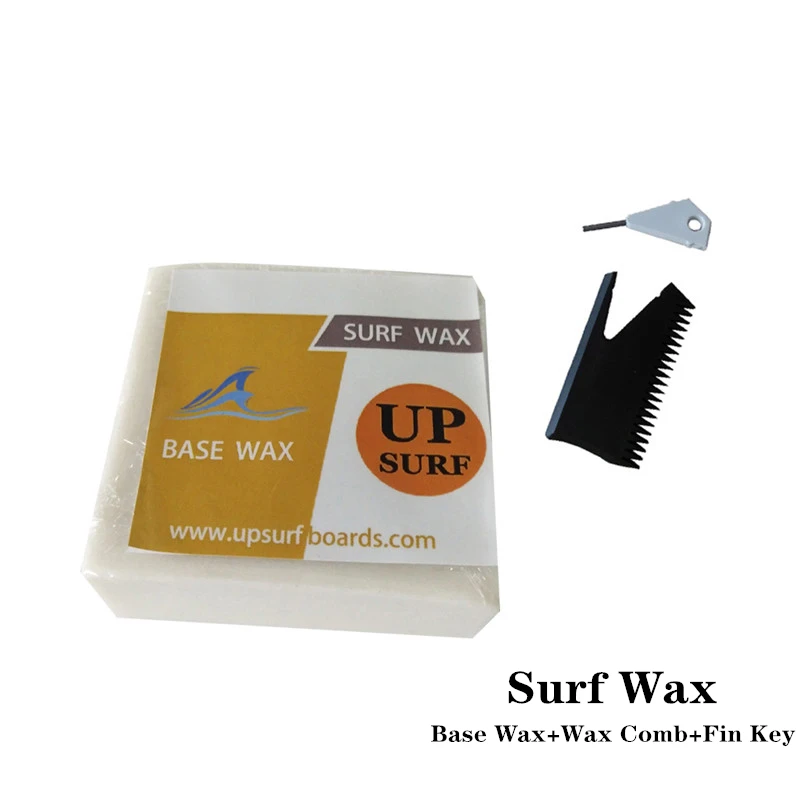 Natural Anti-slip Surf Wax 1pc Wax+Wax Remove Comb+Fin Key Base/Cool/Cold/Warm/Hot Universal Surfboard Skimboard Skateboard