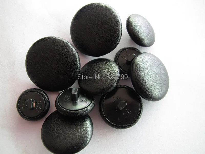 

40L Imitation leather fabric cover button 25.4mm leather coat for fashion garment 300 pcs