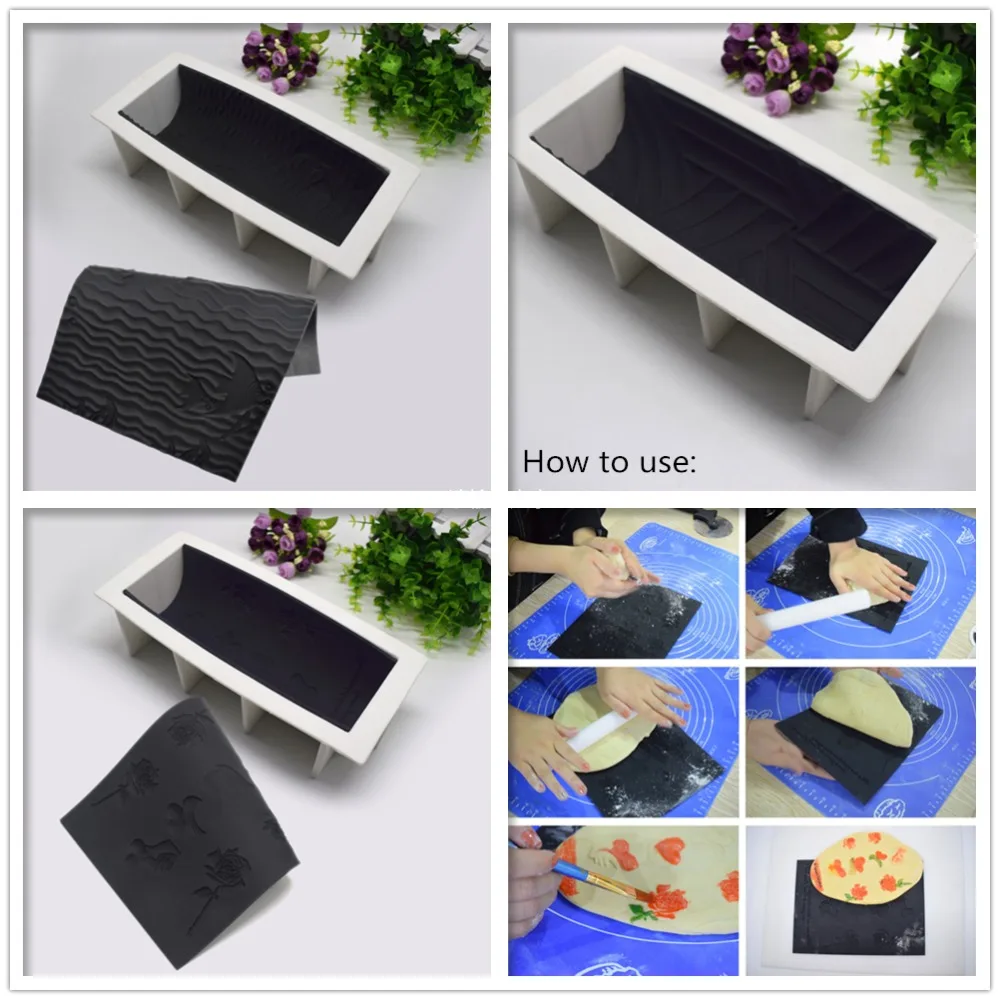 1 Mold and 21 Design DIY Silicone Impression Mat Cake Mousse Mat Crack Texture Mousse Mold Cake Decoration Cake Mold Lace Mat