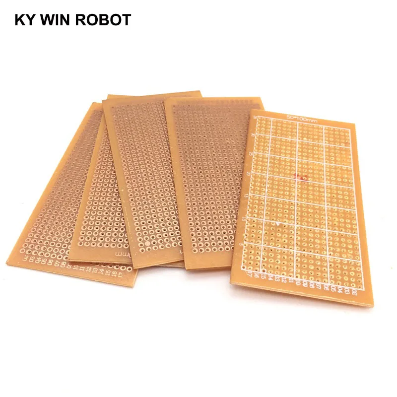 5PCS/LOT DIY 5*10cm Prototype Paper Copper PCB Universal Experiment Matrix Circuit Board 5x10cm