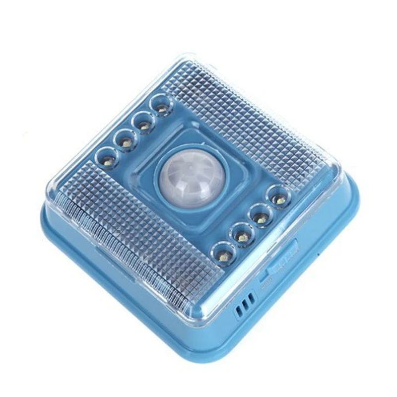 8 LED Light Lamp PIR Auto Sensor Motion Detector AA Battery Mini Home Kithchen Auto Infrared Sensor Light Lamp WIth Package