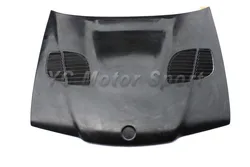 Car Accessories FRP Fiber Glass GTR Style Hood Bonnet Fit For 1992-1998 E36 4D Sedan Hood Car-styling