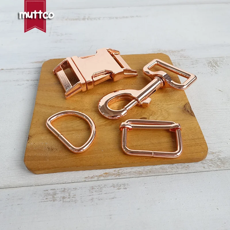 50pcs/lot (metal buckle+adjust buckle+D ring+metal dog clasp/set) environmental accessory 30mm DIY dog accessories 4 colors