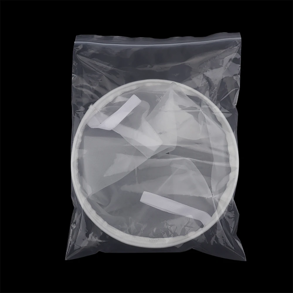 Home Brewing 30 Mesh Food grade Nylon Bucket Filter Bag,Beer Wine Residue Separation Bag with Stainless Steel Ring