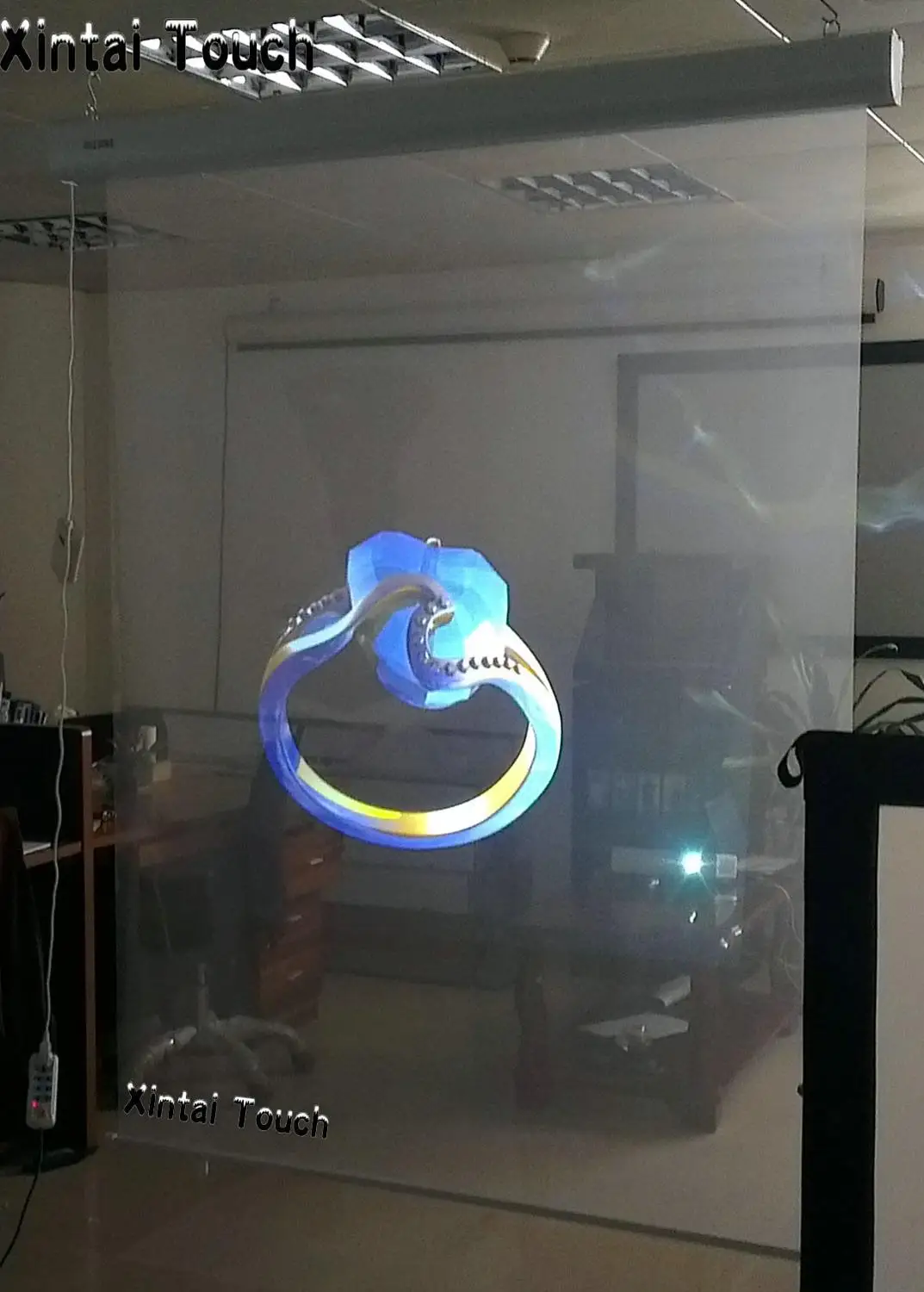 ส่งเร็ว! ฟิล์มฉายภาพด้านหลังใสขนาด6ม. * 1.524ม. ฟิล์มฉายภาพด้านหลัง