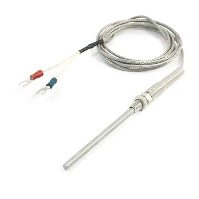 0 to 600C K Type Temperature Detector Probe Thermocouple Sensor 6.6Ft