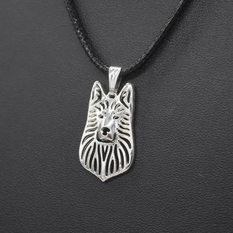 New Style Pet Pendant Necklaces Women's Metal German Shepherd Necklaces