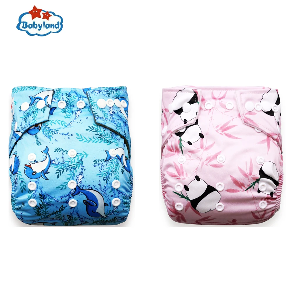 Fralda De Pano [ May Day Promotion] 5pcs A Pack Microfleece Diaper Reusable Washable Diaper Cover Pocket Nappy BABYLAND