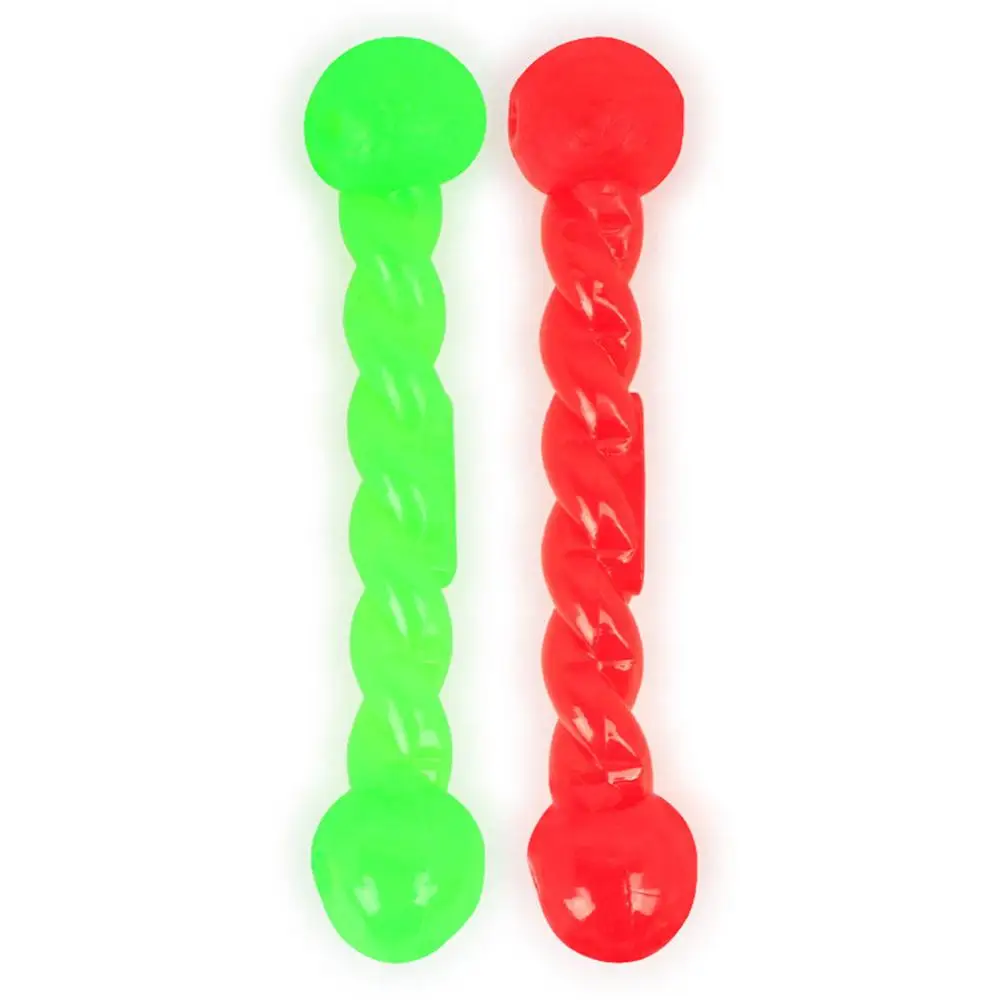 3Pc Rubber Chew Toys Dog Toy Pet Soft Rubber Twist Rod Dog Teeth Bite Toys Fuuny Pet Supplies