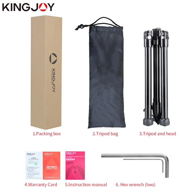 KINGJOY Official SC056 Mini Tripod For Camera With Selfie Stick Holder Tripod For Phone Gorillapod Mobile Tripode Para Movil