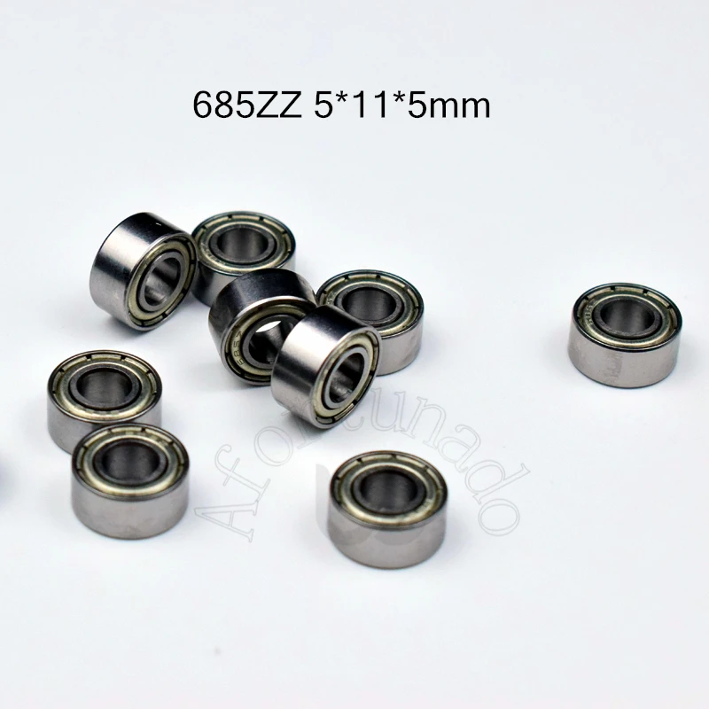 685ZZ 5*11*5(mm) Bearing 10pcs free shipping chrome steel Metal Sealed High speed Mechanical equipment parts