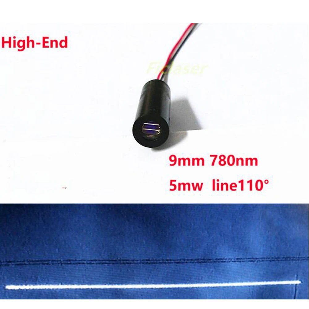 Kelas IIIA 780nm 5 MW 110 Derajat Line Laser Modul Inframerah Line Laser Line Sensor