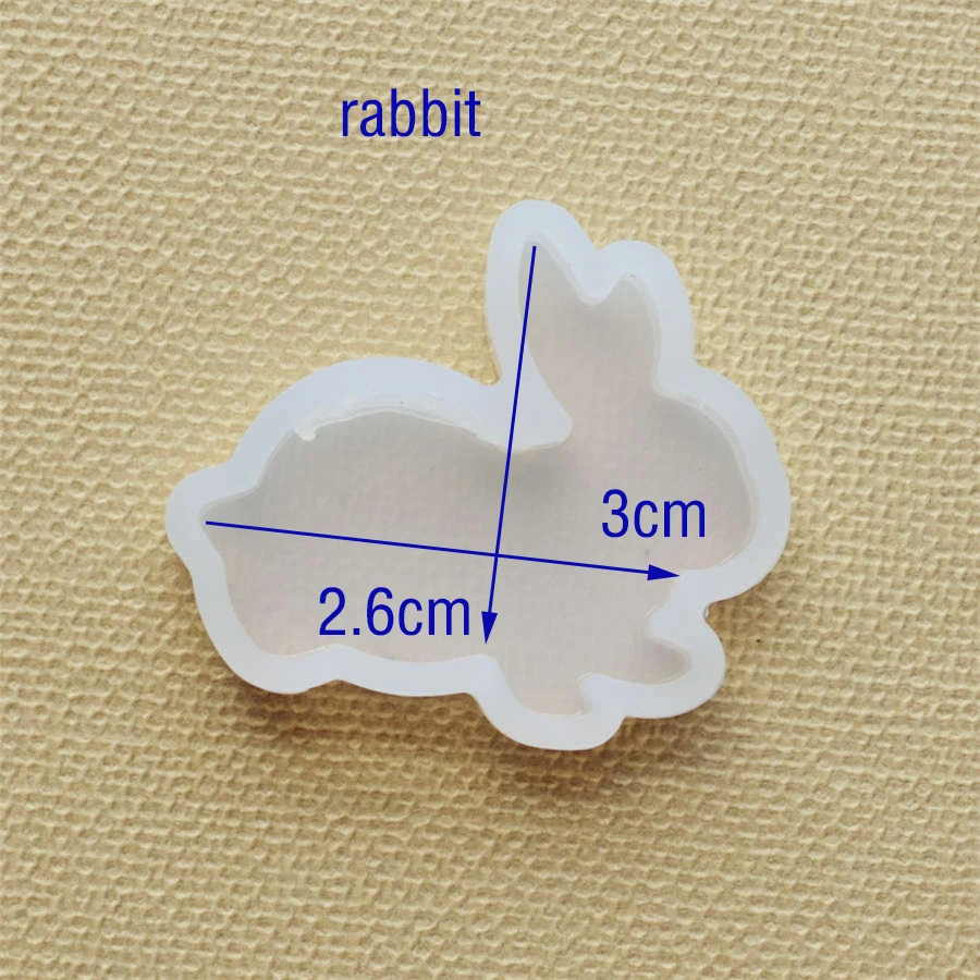 Silicone Mold lovely animal cat rabbit deer dolphin Resin Silicone Mould handmade DIY Jewelry Making epoxy resin molds