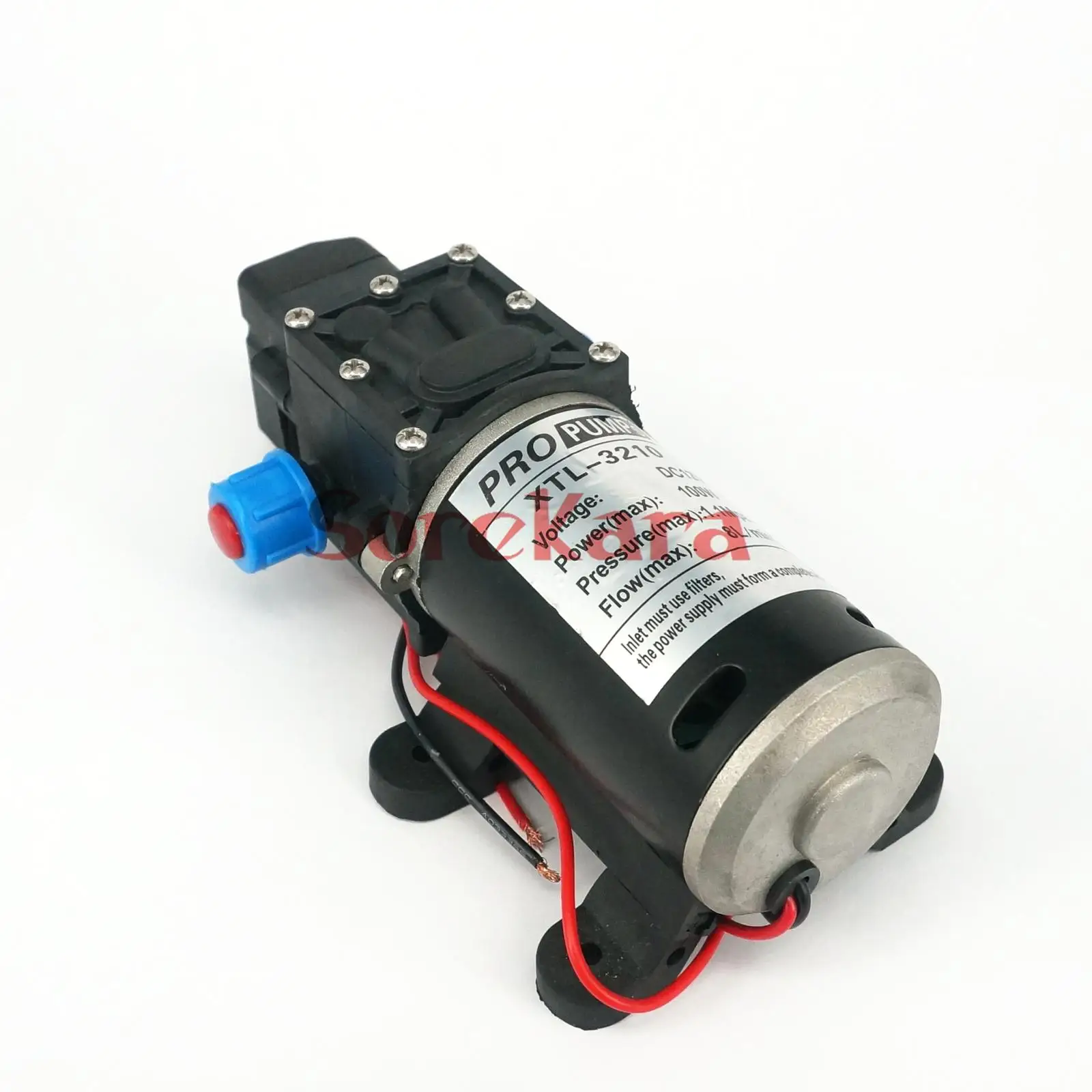 T-YB DC 12V 80W Self-priming Booster Diaphragm Water Pump Automatic Pressure Switch 360L/H For Car washing