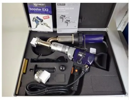 EX2 WELDY 3400W Handheld Plastic Extrusion Welding Machine kit Hot Air Plastic Welder Gun Vinyl Weld Extruder Welder