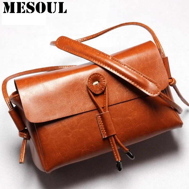 Fashion Women Crossbody Bag Genuine Leather Shoulder Bag For Ladies Bag Summer New Yellow / beige/brown Small Bag Purse L5015