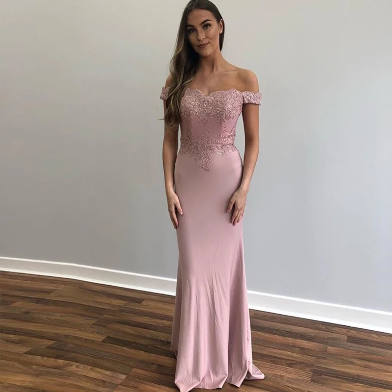 Long Mermaid Evening Dresses Multi Color Floor Length Off The Shoulder 2019 Hot Sale Women Formal Party Dresses Robe De soiree