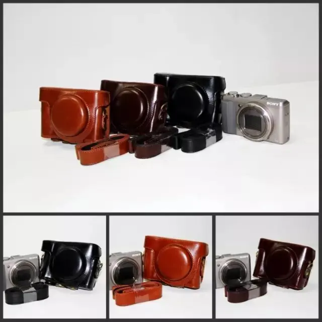 PU Leather Camera Case Bag Cover for Sony Cyber-shot DSC-HX60 DSC-HX50V DSC HX60 HX50V HX30