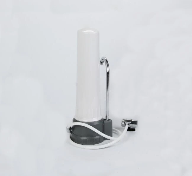 데스크 워터 필터, 싱글 스테이지 정수기, 주방 물 처리, 물 디펜서 + 세라믹 결합 탄소 블록 필터 캔들