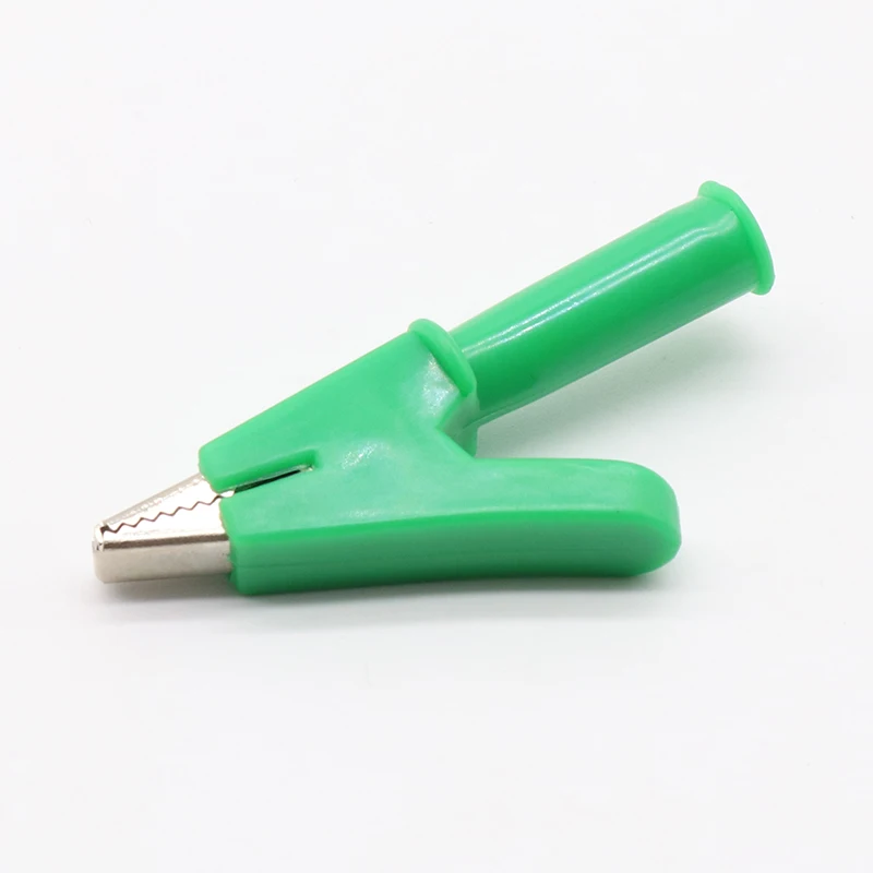 Cleqee P2002 2PCS 5 Color 380V 20A Crocodile Alligator Clips Safety Test folders For 4mm Banana Plugs