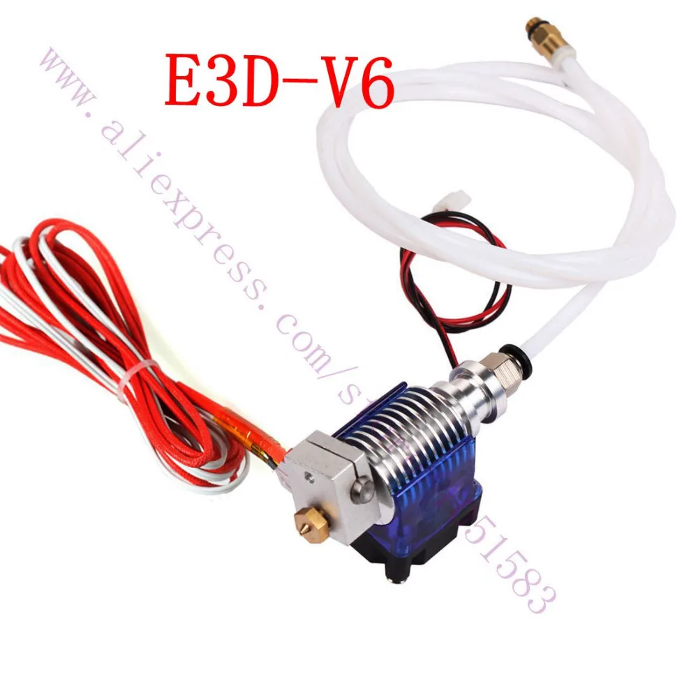 

0.4mm/0.3/0.5 Nozzle, V6 All metal J-head Hotend Bowden Extruder Full Set with Fan,12V/24V Heater& PTFE Tubing for 1.75mm Bowden