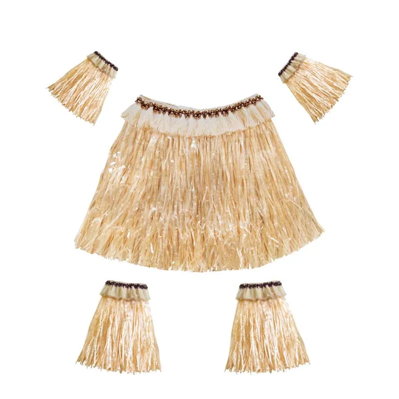 Set De Brazaletes Y Tobilleras Hawaianos Para Hombre Y Mujer, Estilo Zulú Y Africano, Ideal Para Fiestas Luau, Halloween Y Carnaval