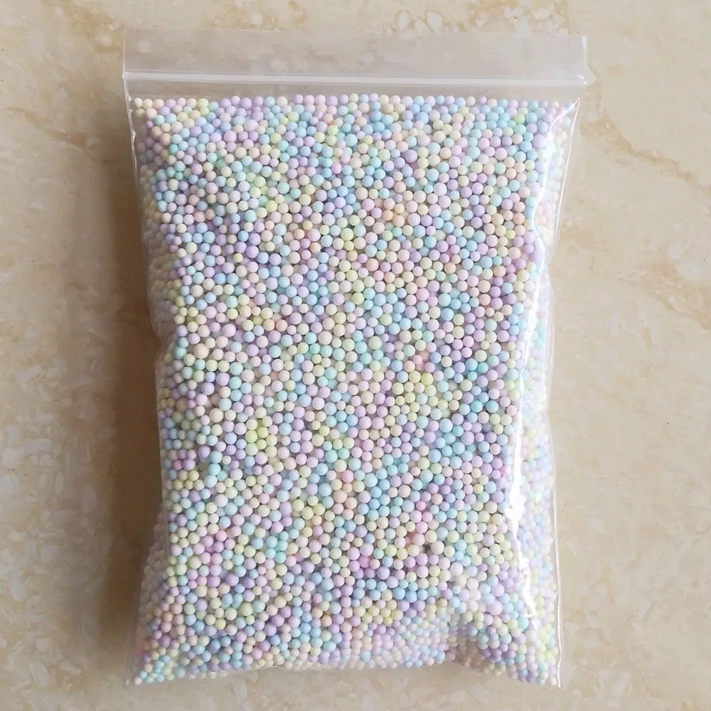 2-3,5mm 16000 stücke Neue DIY Schleim Kugeln Nicht Blutungen Farbe Schaum Perlen Schleim Liefert Füllstoff Für Aquarium dekoration Spielzeug – Detail 7