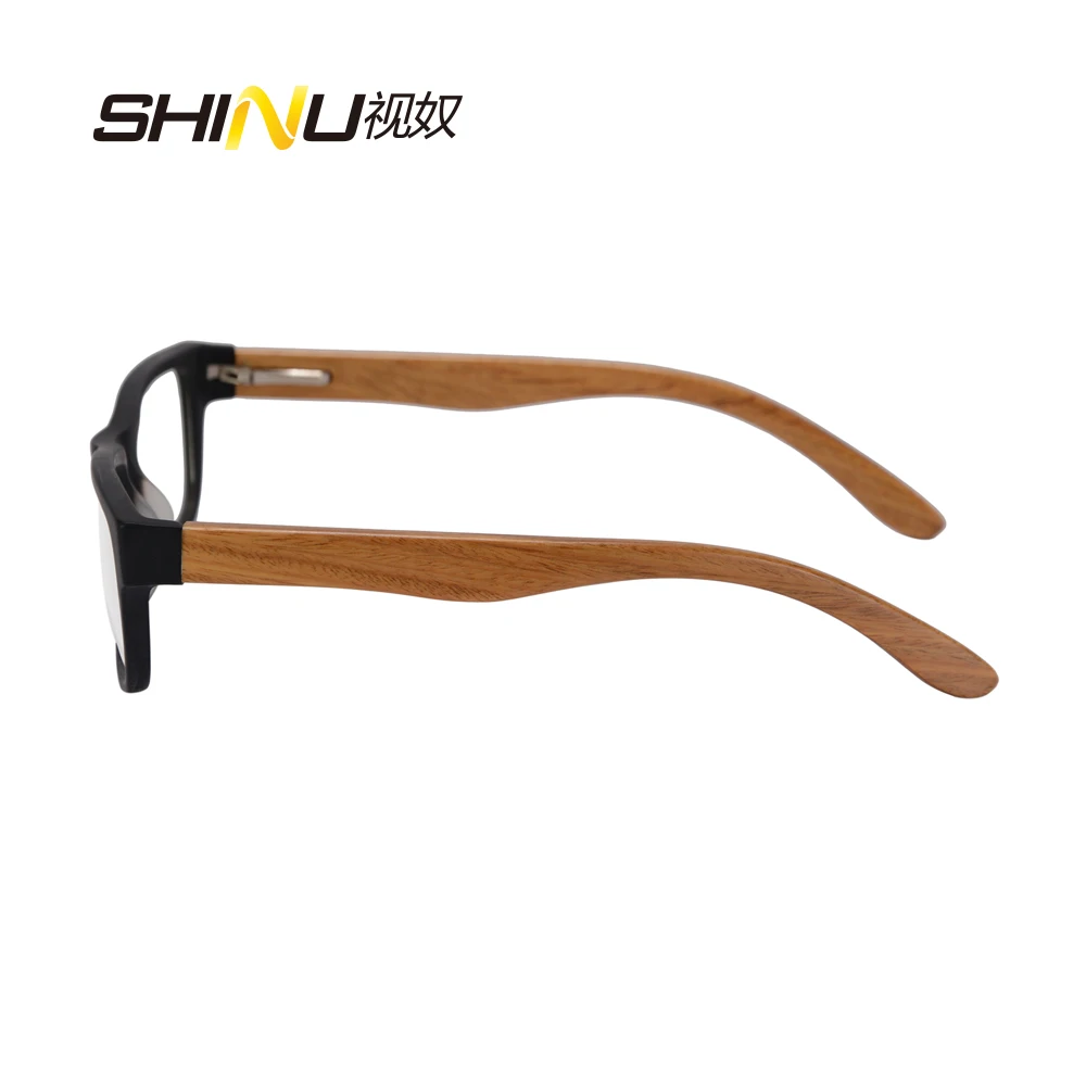 SHINU Brand New korean retro real wood handmade glasses frame men women plain glasses computer glasses oculos de grau custom