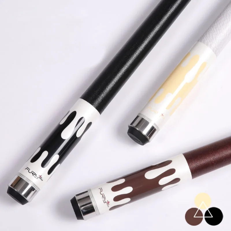 

High Quality Maple Pool Cues Billiards 11.75mm/12.75mm Tip White/Black/Brown Colors China 2017