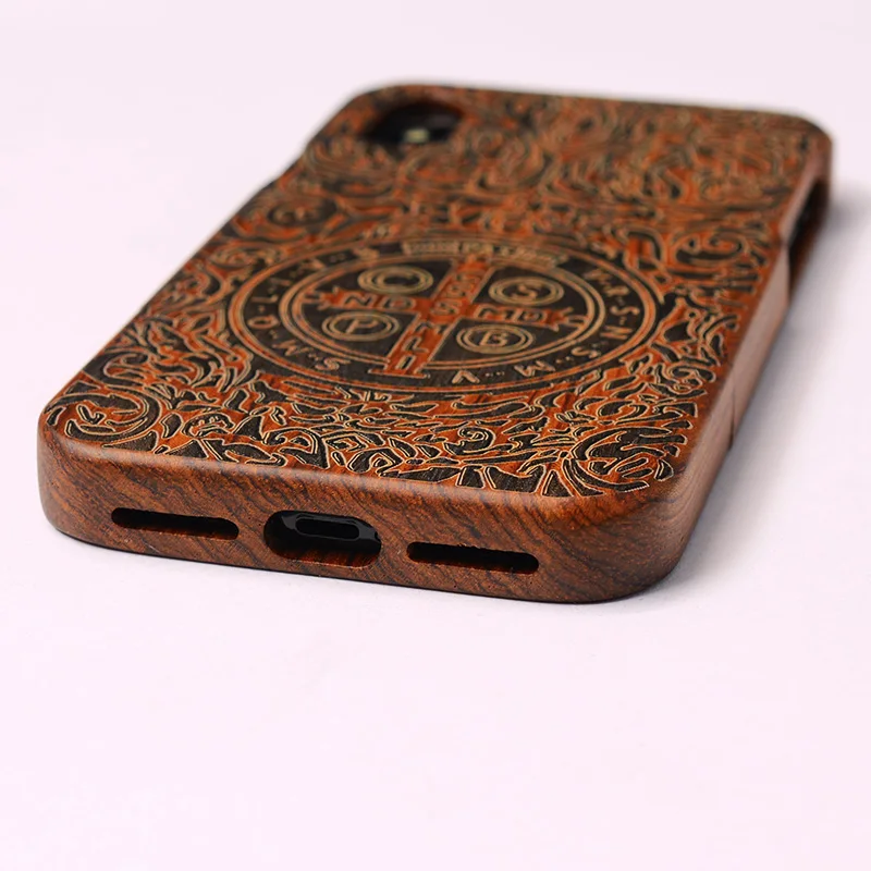 Natural Wood Bamboo Phone Case For iPhone XS Max XR X 8 7 7Plus 6 6 6s plus 5 5s se Cover Wooden Shockproof Protector Coque