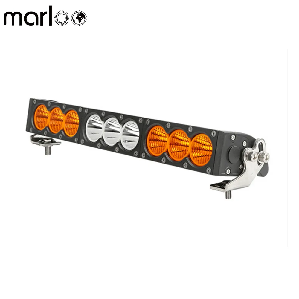 

Car 12V 24V Led 17Inch 90W Single Row Led Light Bar For OffRoad Truck SUV 4WD Combo Beam White Amber Driving Headlight Bar