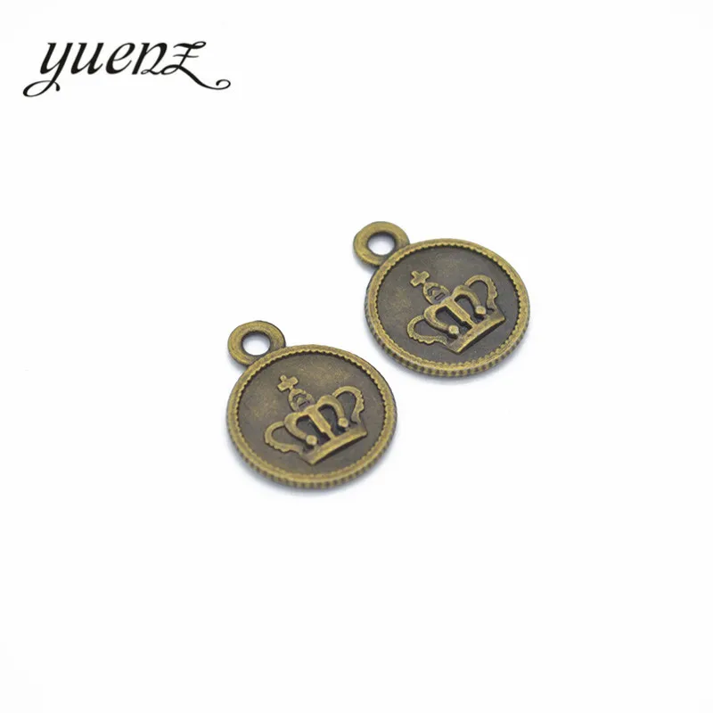 YuenZ 20pcs Zinc Alloy Antique bronze Crown Charms Pendants Jewelry Findings For DIY Choker Necklace Bracelet 19*15mm N208