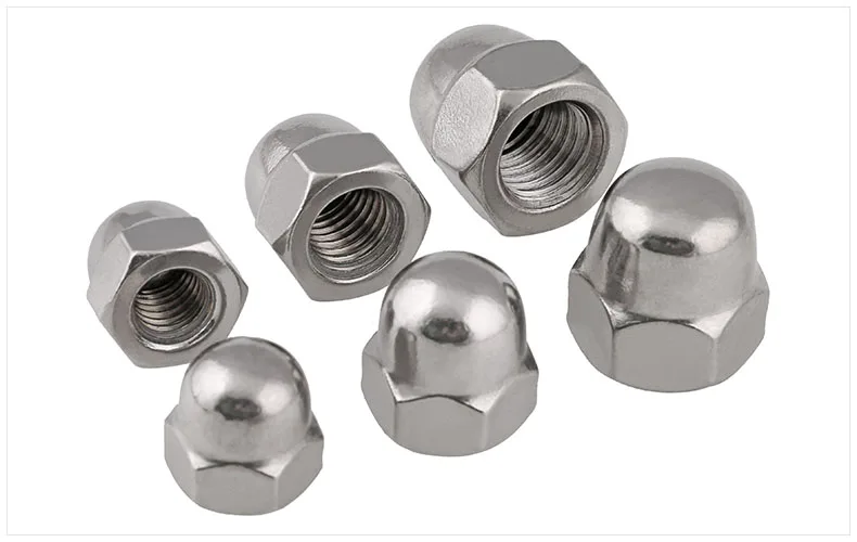 10-20pcs/lot M3/4/5/6/8/10stainless steel 304 dome cap nuts cover hex nuts decorative nuts fasteners hardware196