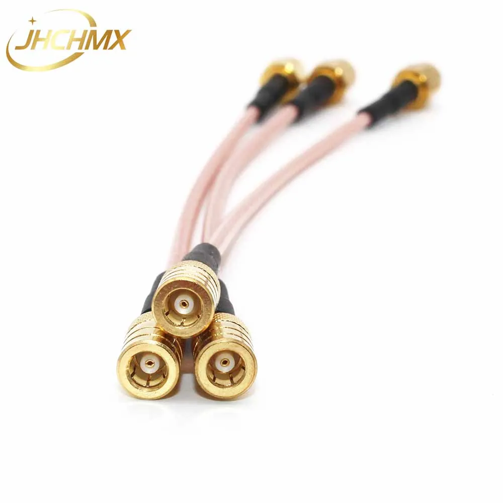 JHCHMX Kabel Sensor Laser Serat Kawat Transformator SMB-SMA TTW 316D Line untuk Mesin Kepala Pemotong Laser Serat Raytools