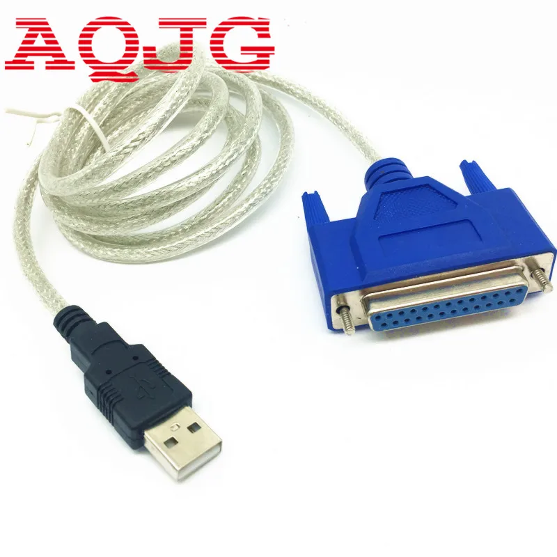 USB2.0 to DB25 female Parallel Printer LPT Cable Adapter New C340 chipest wholesale AQJG