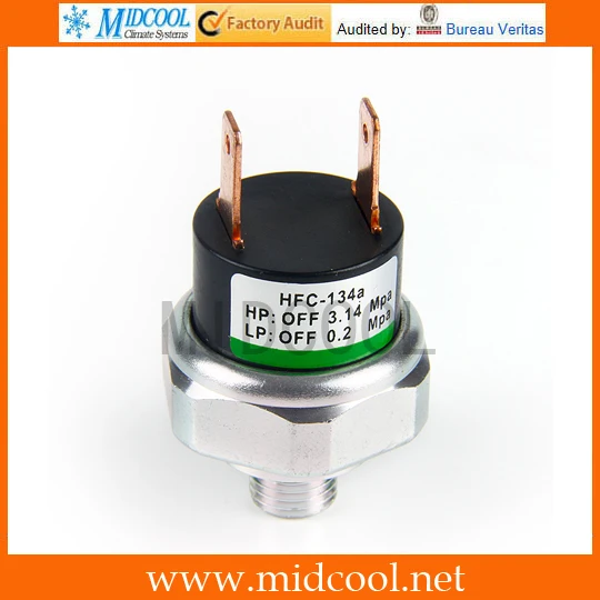 

Universal R134a High / Low Pressure Switch Sensor A/C AC Air Conditioning 9mm/11mm Thread